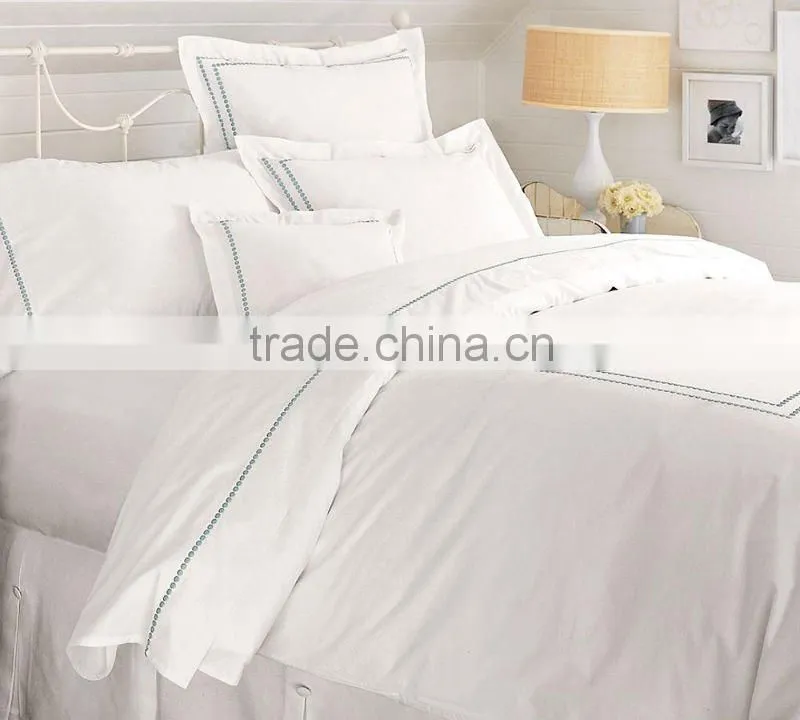 embroidery hotel bedding set