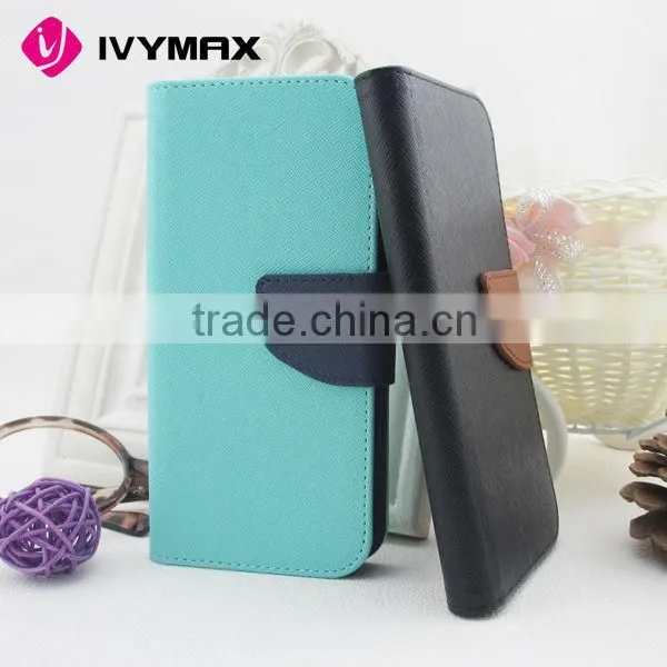 Hot selling high quality for samsung s6 edge flip pu leather cover case