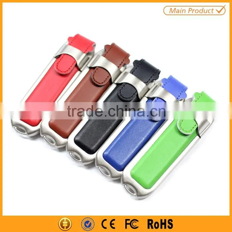 wholesale alibaba hot sell leather usb flash drive 1gb to 64gb