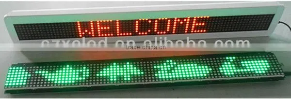 5V P7.62-7*80+Dot matrix module+Animation+White frame+English message display board+ LED moving message display+Bus/ Car display