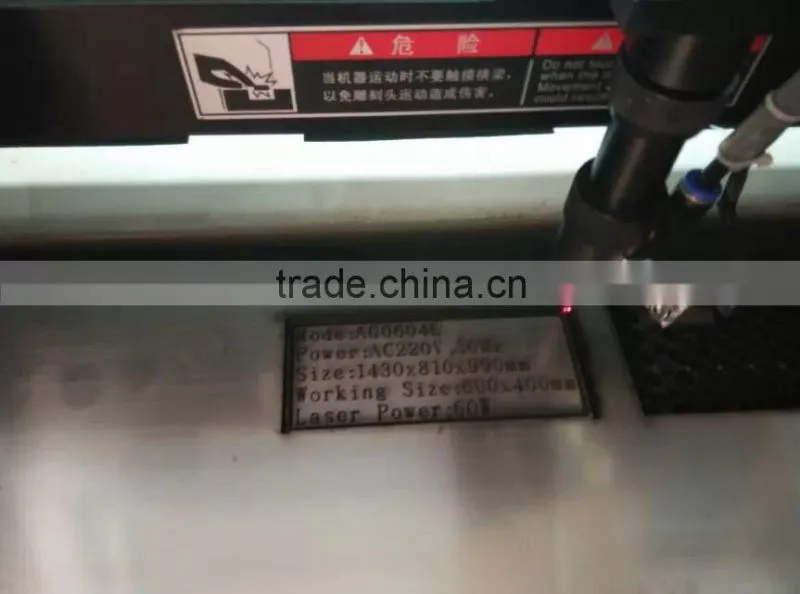 60/80W CO2 laser cutting machine for metal and non-metal
