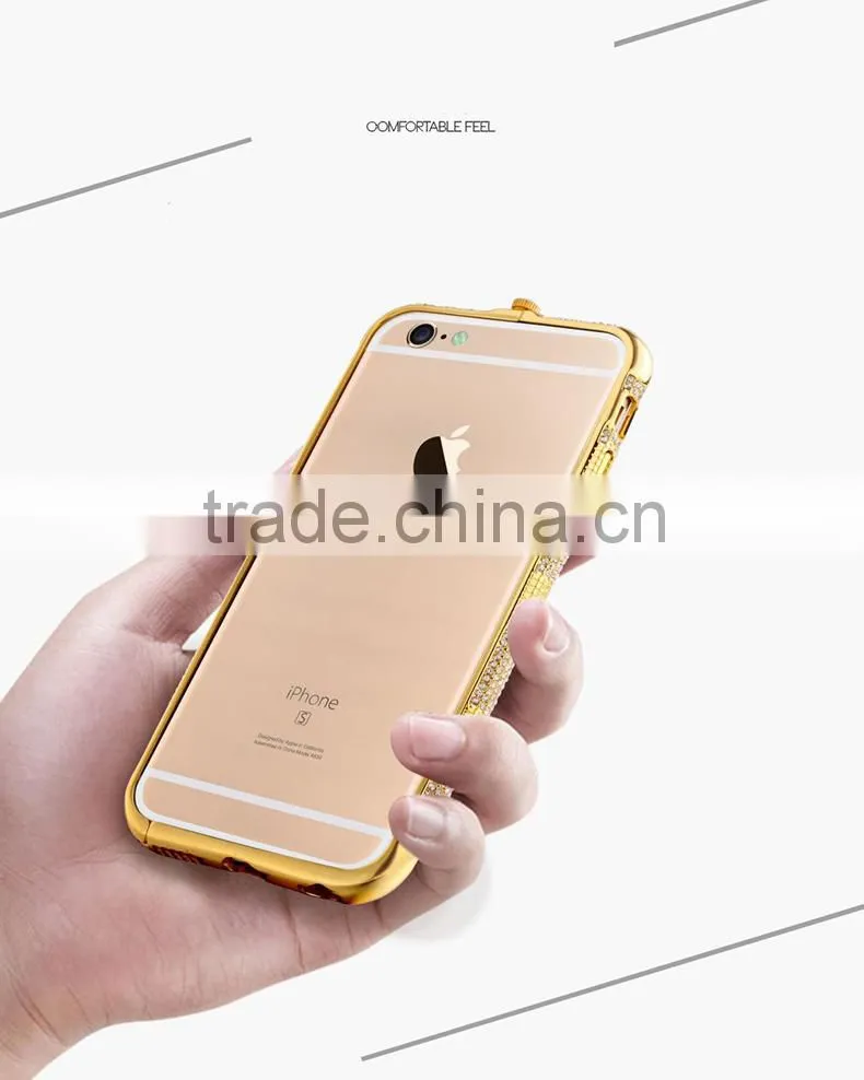 Luxury frame diamond crystal design mobile phone cover cases for ip6s
