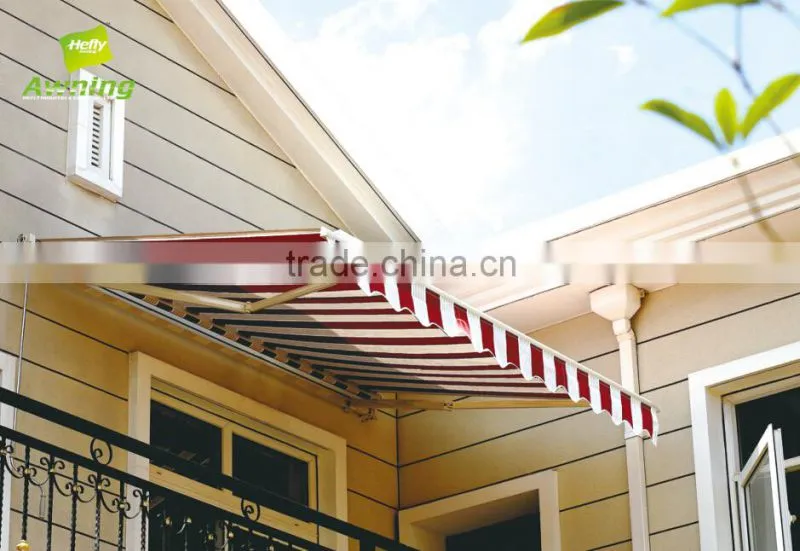 PU Coated Sail Finishing manual Operation Method sun shade canopy retractable awning