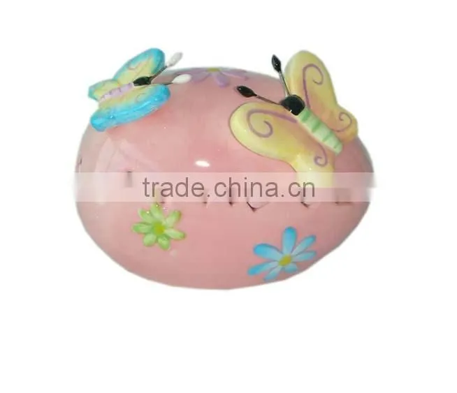 factory direct wholesale Ceramic Spring Teapot With Butterfly