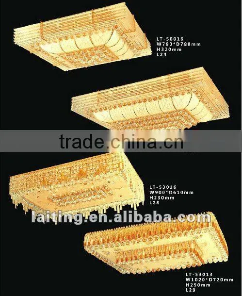 Beautiful design LED crystal flush mounted lamp