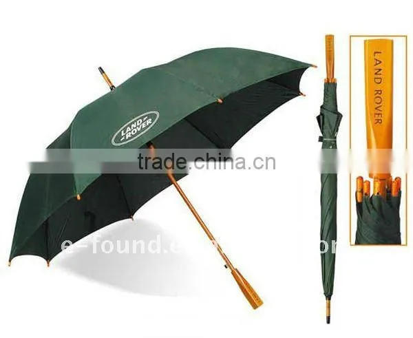 Wooden Straight Golf Umbrella