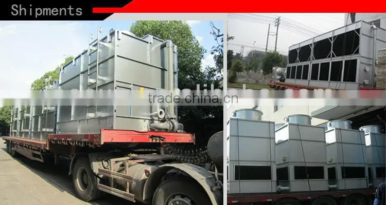 Room AC system closed cooling tower