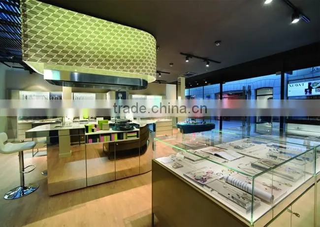 Tailor made new design fashion decoration retail jewellery shop interior design