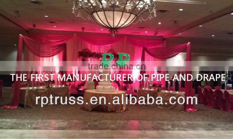 Party backdrop drapes/backdrop design,wedding crystal backdrop, pipe and drape kits for events/wedding pipe and drapes