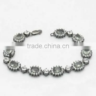 Fashion Hematite Plating with Crystal Jewelry Sets