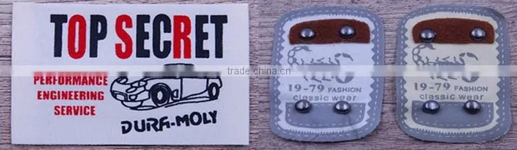 Custom emboridered border silk screen sublimation slim cool satin patches