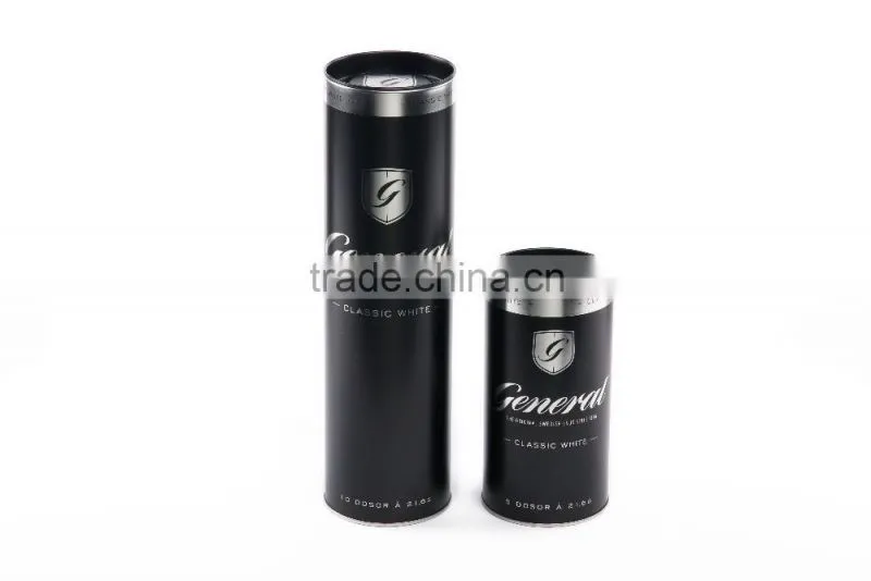 2016 New Customized Round Tea Tin Box, Black Tin Cans Made in China