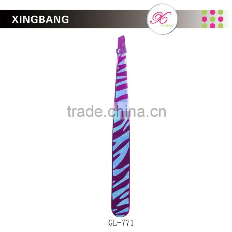 professional spray painting tweezer, personal care tools with gilding design