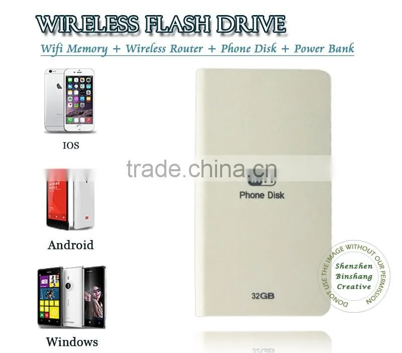 Newest Wi-Fi USB Flash Drive 32GB,64GB Capacity Wireless U Disk for iphone for ipad for Samsung