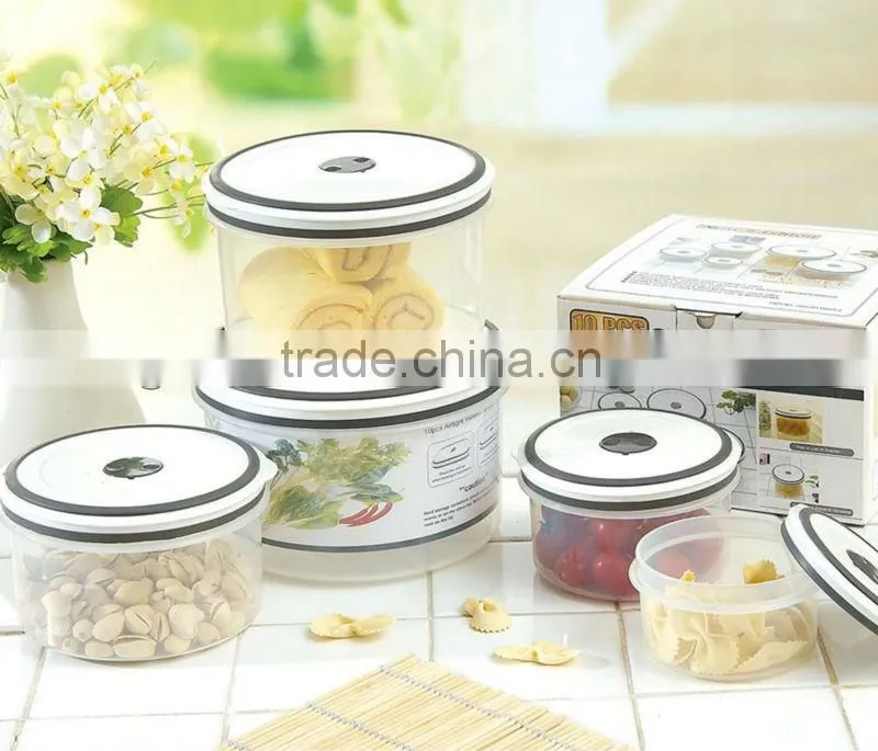 10pcs microwave round food container set GL9060-B