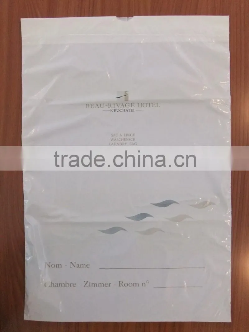 plastic drawstring laundry bag