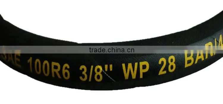China rubber hydraulic hose SAE100 R6