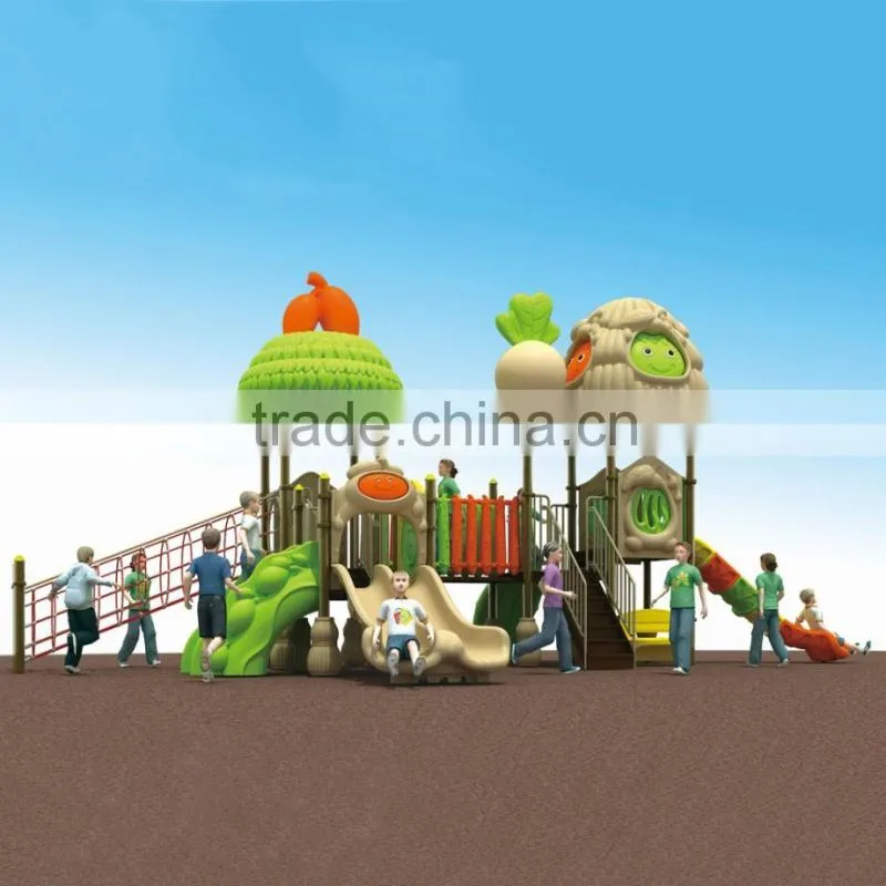 China Park Equipment Outdoor Playground with Plastic Slide