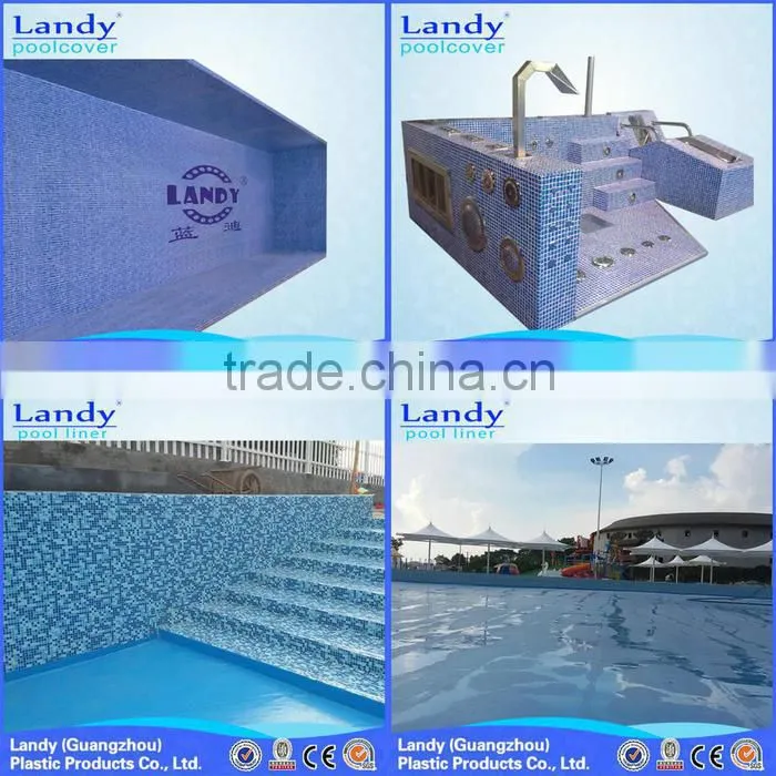 Simple pvc vinyl plastic plaid swimming pool liner