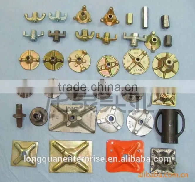 Formwork Steel Tie Rod With Ductile Wing Nut For Construction