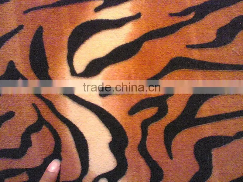zebra design coral fleece blanket