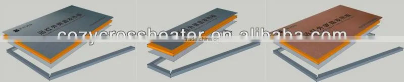 infrared floor heating film with CE ROHS ISO9001, 3rd largest manufacture for IR carbon crystal fiber heating panels