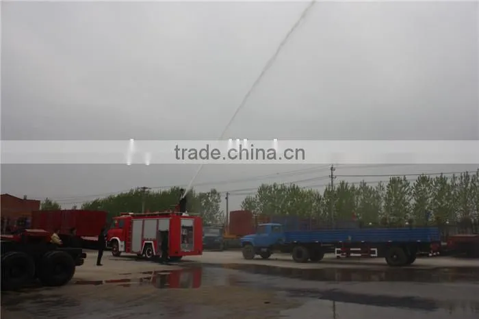 4*2 5m3 double cab hot selling fire truck red firefighting truck