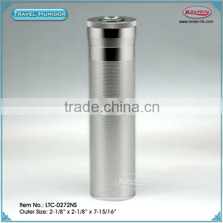 Cigar aluminum tube humidor