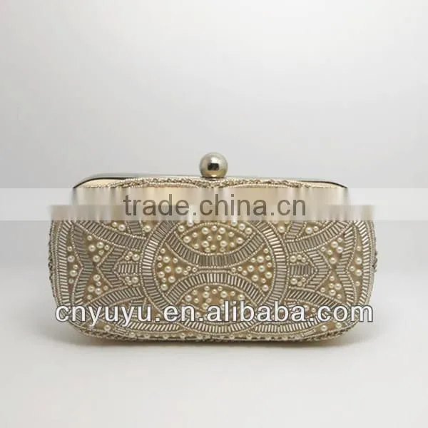 Vogue beaded clutch