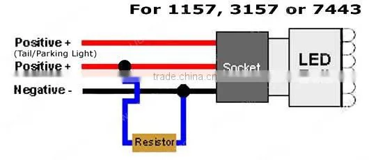 50W 6Ohm LED Load Resistors for LED Turn Signal Lights And LED License Plate Lights (Fix Hyper Flash, Warning Cancellor)