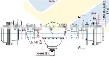 GYQ1550 road roller AXLE for XCMG 15 tons 3Y152J three-wheeled Static Roller