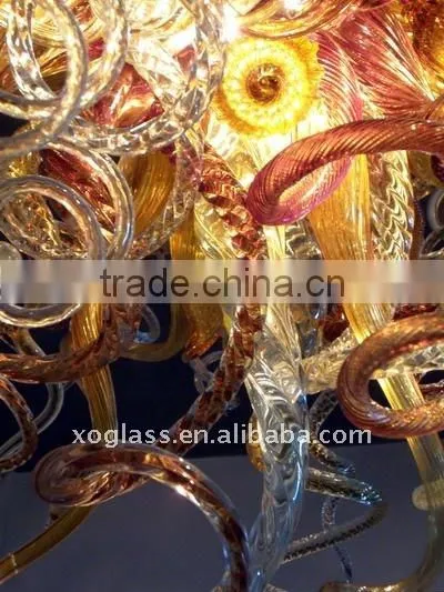 art glass chandelier xo-2010626 and crystal chandelier