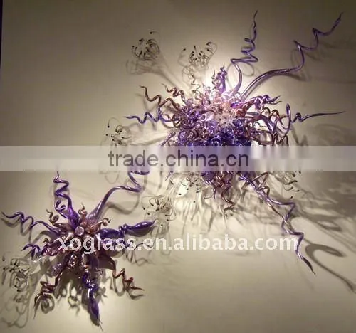 art glass wall sconce xo-9352 and hand blown glass wall sconce