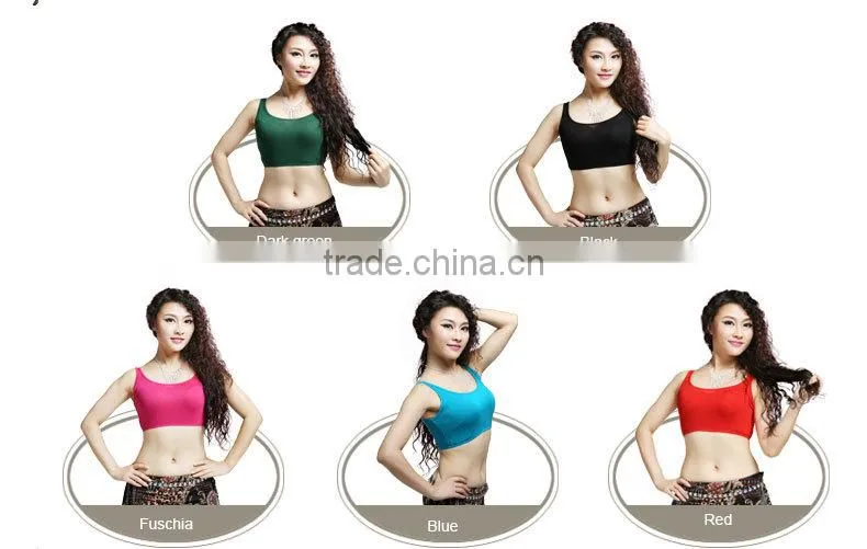 Wuchieal Belly Dance Modal Top with straps in 5 colors