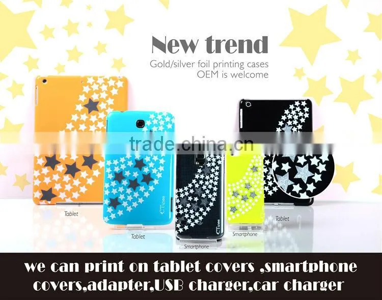 C&T Ctunes Stars gold foil pattern hard case for apple iphone 5