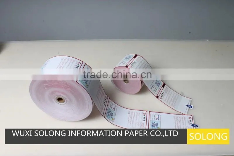ATM receipt thermal paper roll for bank using
