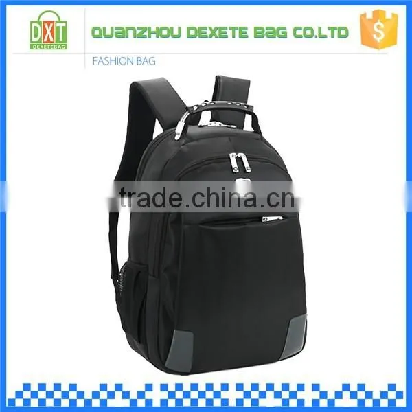 Customized size black polyester waterproof laptop notebook backpack