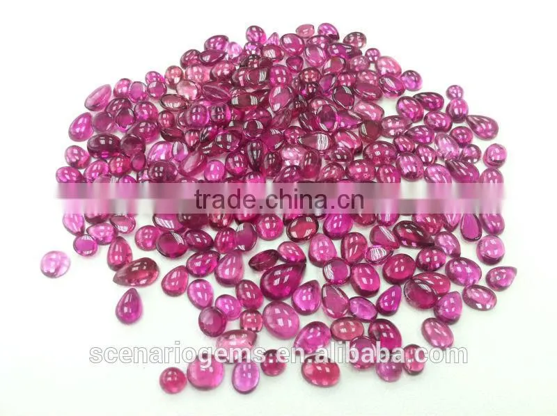 #CAZZ Natural Multi-Shape Cabs Free Size Loose Gemstone Rubellite Cabochons