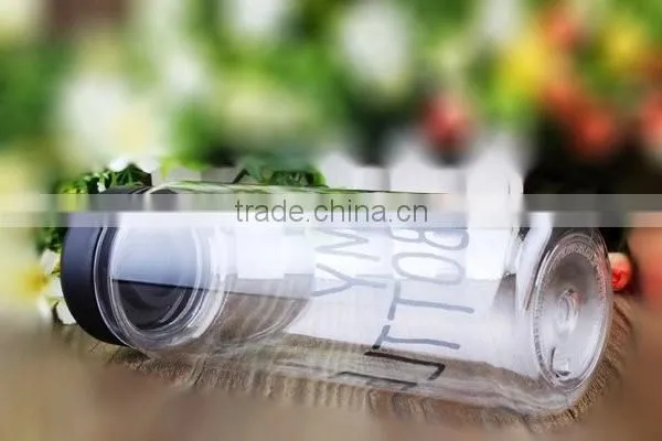 500ml Plastic Sports Drinking Water My Bottles Lemon Juice Readily Cup Drinking Water new popular clear fruits water bottles