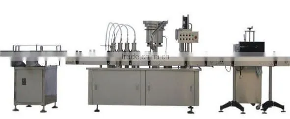Automatic Bottle Liquid Filling Production Packaging Line
