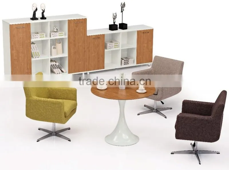 commercial furniture Melamine Cheap small round movable office meeting table