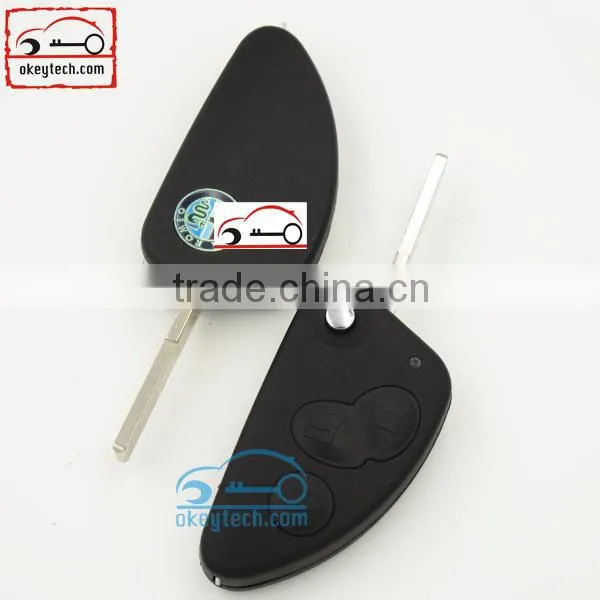 Free shipping car flip key shell for Alfa romeo 3 button Alfa key for Alfa romeo key