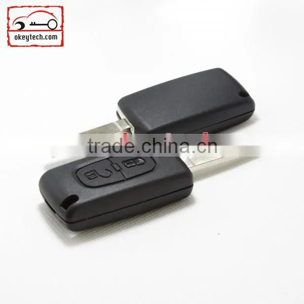 Okeytech blank key Peugeot 307 2 buttons remote key cover for key cover peugeot