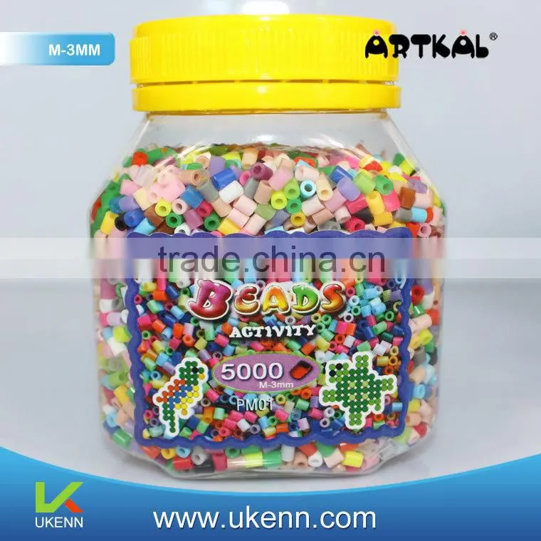artkal perler beads fuse beads M-3MMassorted wooden bead baby pacifier holder chain