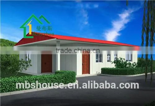 2015 Newest Modern style prefabricated house,light steel villa for the appartement