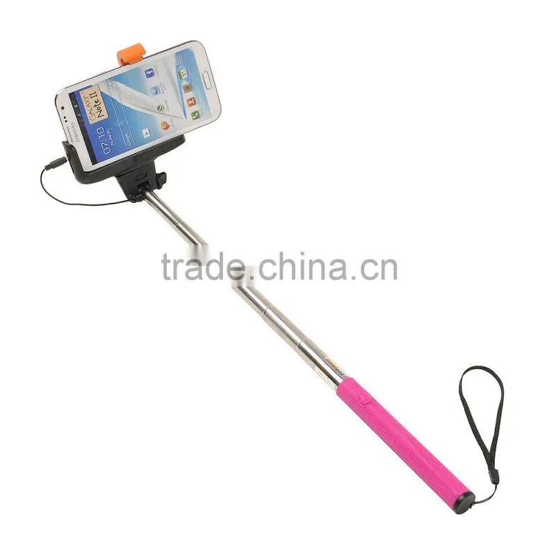 Selfie Stick Audio Cable Take Pole Handheld Self-Protrait Stick Wired Monopod for Samsung galaxy Note4 Charge free !!!