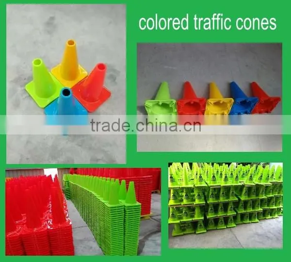Height700mm PVC reflective Road safety plastic pyramid