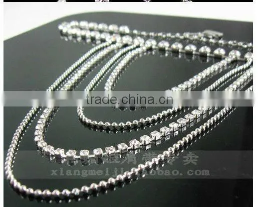 decorative fancy jeweled ripple bra strap