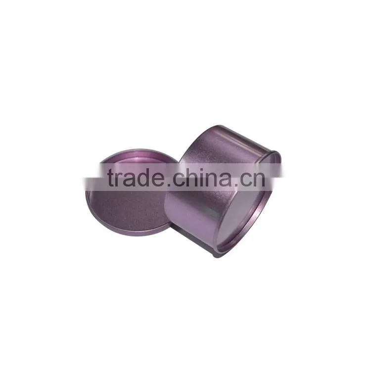 round purple tin box/Custom colors Tin Boxes