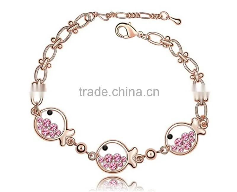 Daihe small fish with high quality crystal bracelet
